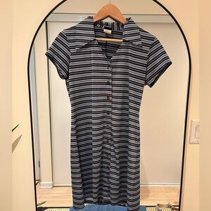 Vintage striped short dress